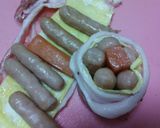 うまい!かわいい!ソーセージの花肉巻☆作り方2写真