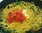 明太子パスタ☆茎ブロッコリー入り作り方3写真