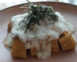 塩こうじで★厚揚げときのこの山かけ蒸し作り方5写真