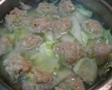 ☆とろ～り卵の塩麹で作る鶏だんごスープ☆作り方3写真