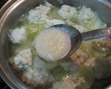 ☆とろ～り卵の塩麹で作る鶏だんごスープ☆作り方4写真