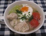 ☆とろ～り卵の塩麹で作る鶏だんごスープ☆作り方6写真