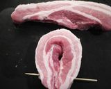 カリカリ豚バラ肉のとろける肉厚ステーキ♪作り方1写真