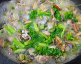 菜の花とあさりの酒蒸しオイスター風☆作り方5写真