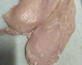 鶏むね肉とたたきキュウリの胡麻ドレ合え作り方1写真