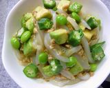 イカ×アボカド×納豆丼。梅ワサビ風味作り方7写真
