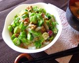 イカ×アボカド×納豆丼。梅ワサビ風味作り方8写真