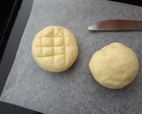 豆腐でヘルシー❀なんちゃってメロンパン作り方3写真
