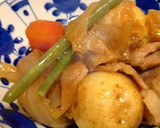 だし不要☆新じゃがの揚げ煮で簡単肉じゃが作り方6写真