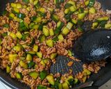 韓国風きゅうりそぼろ丼作り方4写真