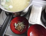 豆腐の味噌汁＋なっとう作り方2写真