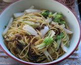 白菜とアンチョビと塩昆布のシンプルパスタ作り方11写真