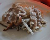 豚肉＊もやし＊きのこの塩麹重ね蒸し作り方5写真