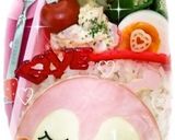 キャラ弁＊ハムdeぺたり♡ドキンちゃん♡作り方4写真