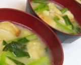 小松菜のお味噌汁作り方8写真