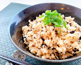 しらすと梅とひじきと生姜の炊き込みご飯♪作り方3写真