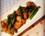 アスパラと焼き揚げ鶏肉♡作り方6写真