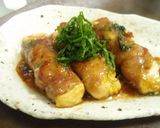 ➏　肉巻豆腐の甘醤油焼き　➏作り方10写真