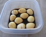 お弁当★うずらのソース漬け作り方2写真