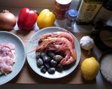オーブン皿で☆旨味たっぷり♪パエリア☆作り方1写真