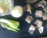 アスパラガスと生ハムのミモザスープ作り方1写真