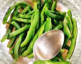 三度豆とカニカマとワカメのサラダ作り方5写真