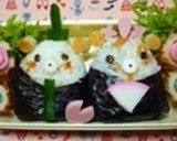 梅+しらすおにぎり作り方3写真