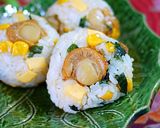 ベビーホタテとスモークチーズのおにぎり作り方5写真