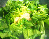 高野豆腐とほうれん草の卵とじ作り方4写真