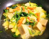 高野豆腐とほうれん草の卵とじ作り方5写真