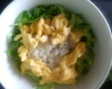 甘辛シーチキンと塩麹いり卵の麦ご飯朝丼作り方6写真