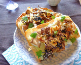 軸＆茎メイン♡食感をたのしむ和風トースト作り方5写真