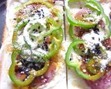 サラミとピーマンの和カレーマヨトースト作り方4写真