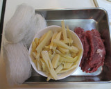 たけのこと豚肉と春雨のしょう油炒め作り方1写真