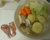 《圧力鍋使用》ゴロゴロ野菜のスープ作り方1写真