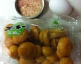 オッキーなめこのツナ卵とじ★作り方1写真