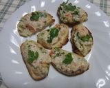 塩麹を使って❤エビパテのブルスケッタ作り方6写真
