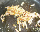 炒めたトマトと新たまのパスタ作り方3写真