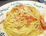 炒めたトマトと新たまのパスタ作り方7写真
