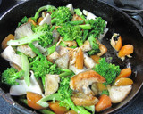 鮭と季節の野菜の生クリーム仕立て作り方4写真