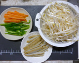我が家の定番☆もやし炒め作り方1写真