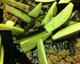 春雨麻婆茄子。作り方6写真
