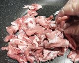 豚こまとモリモリ野菜のワンパンポン酢炒め作り方1写真