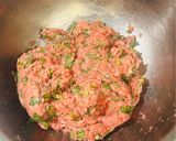 とろ〜っと絡む和風ソースの春菊ハンバーグ作り方2写真