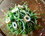 節約!簡単おつまみ♡豆苗とちくわのナムル作り方3写真