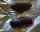 焼き茄子の梅しらす和え作り方1写真