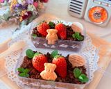 市販のチーズ蒸しパンでいちご狩り？ケーキ作り方3写真