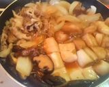 新玉ねぎを楽しむ すき焼き風 牛丼作り方10写真