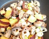 さつまいもとれんこんの胡麻だれポン酢焼き作り方6写真