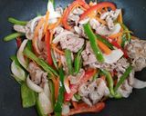 簡単今夜の夕飯！えのき豚肉韓国チャプチェ主菜作り方6写真